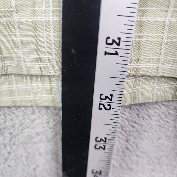 Mens Green Plaid Island Shores Shirt Short Sleeve Button Up Size XXL - Picture 9 of 10